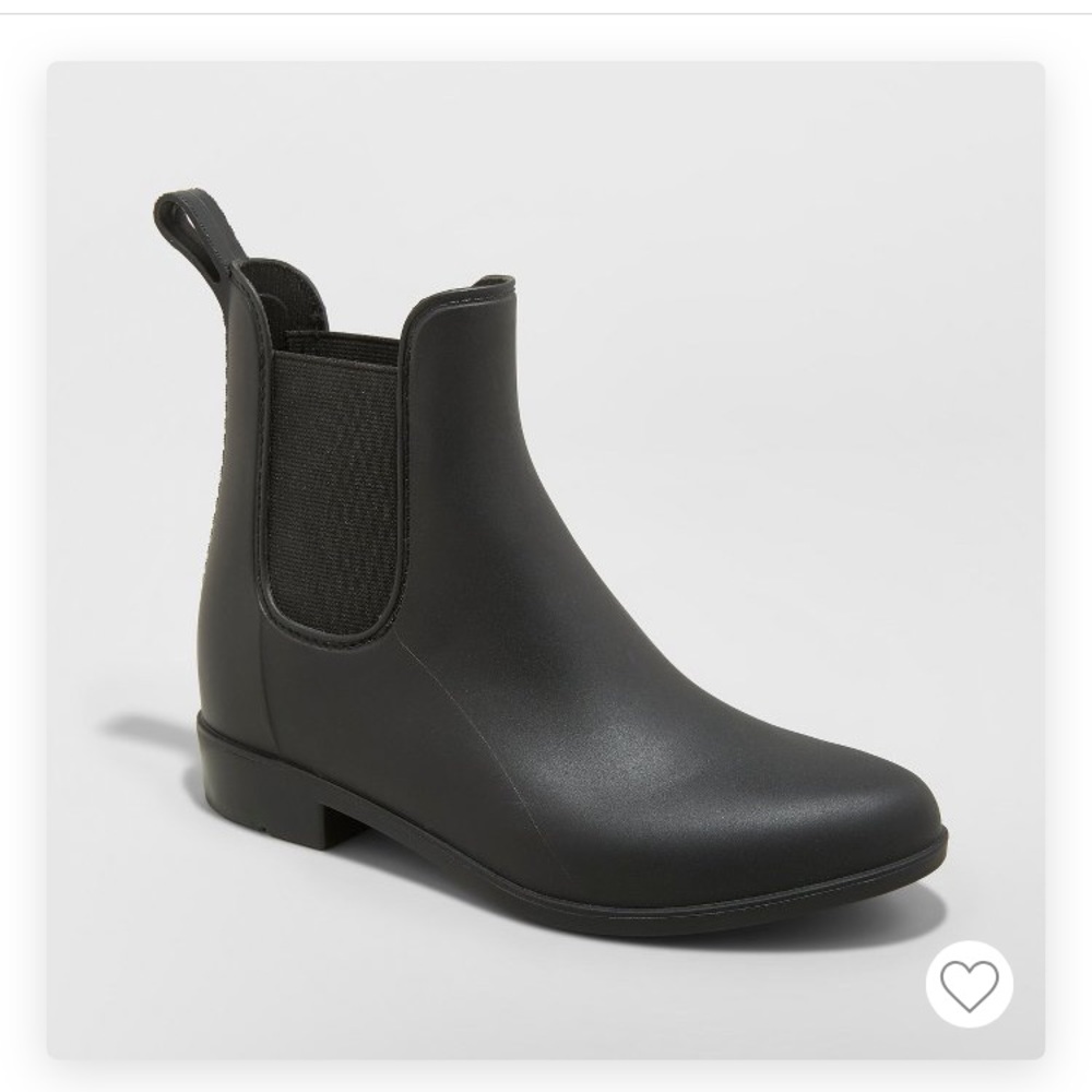 Black Ankle Rainboots